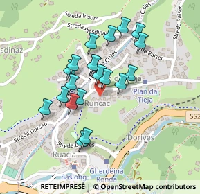 Mappa Strada Plan da Tieja, 39047 Santa Cristina Valgardena BZ, Italia (0.1845)