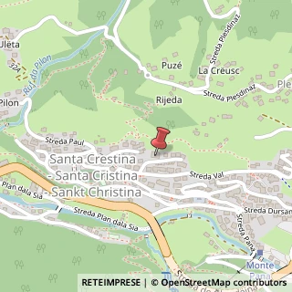 Mappa Strada Val, 5, 39047 Santa Cristina Valgardena, Bolzano (Trentino-Alto Adige)