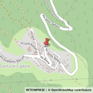 Mappa Via s. stefano 4/a, 32040 Danta di Cadore, Belluno (Veneto)
