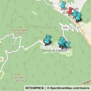Mappa Via Monte Piedo, 32040 Danta di Cadore BL, Italia (0.98095)