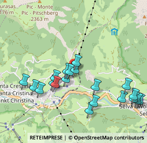 Mappa Strada Raiser, 39047 Santa Cristina Valgardena BZ, Italia (1.028)