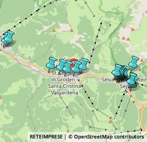 Mappa Str. Col da Messa, 39047 Santa Cristina Valgardena BZ, Italia (2.188)