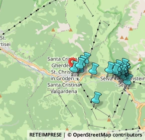 Mappa Str. Col da Messa, 39047 Santa Cristina Valgardena BZ, Italia (1.871)