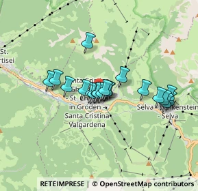 Mappa Str. Col da Messa, 39047 Santa Cristina Valgardena BZ, Italia (1.2695)