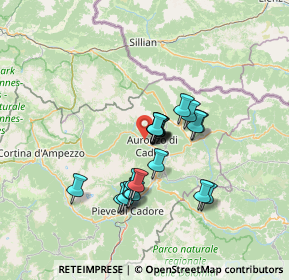 Mappa Via Reane, 32041 Auronzo di Cadore BL, Italia (10.221)