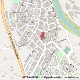 Mappa Corso Vittorio Emanuele, 129, 09010 Pula, Cagliari (Sardegna)