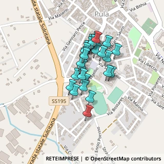 Mappa Via Tigellio, 09010 Pula CA, Italia (0.18)