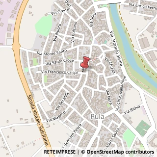 Mappa Via Francesco Crispi, 4, 09010 Pula, Cagliari (Sardegna)