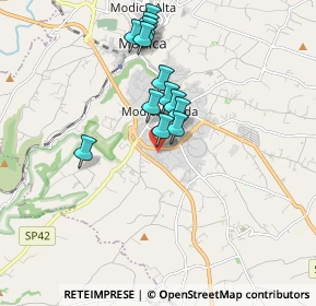 Mappa Via Pablo Picasso, 97015 Modica RG, Italia (1.73308)