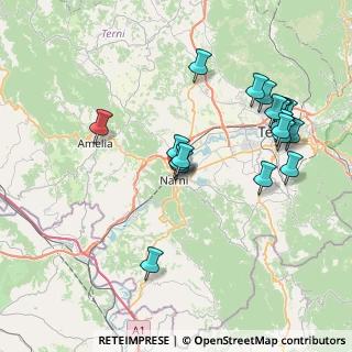 Mappa Via Tre Ponti, 05035 Narni TR, Italia (8.5835)