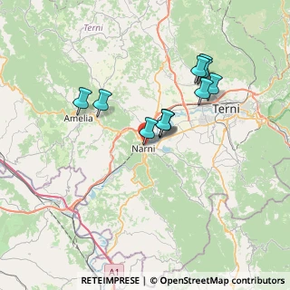 Mappa Via Tre Ponti, 05035 Narni TR, Italia (6.34364)