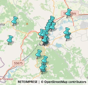 Mappa Via della Costa, 05035 Narni TR, Italia (3.205)