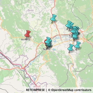 Mappa Via della Doga, 05035 Terni TR, Italia (8.6495)
