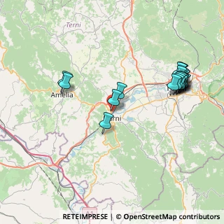 Mappa Via della Doga, 05035 Terni TR, Italia (9.308)