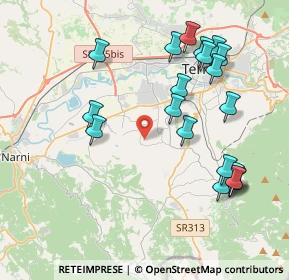 Mappa Strada di Selvoni, 05100 Terni TR, Italia (4.563)