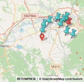 Mappa Strada di Selvoni, 05100 Terni TR, Italia (4.36909)