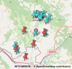 Mappa Via della Comunità Incontro, 05022 Amelia TR, Italia (3.7325)