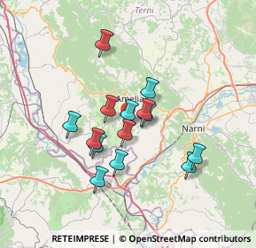 Mappa Via della Comunità Incontro, 05022 Amelia TR, Italia (5.76643)