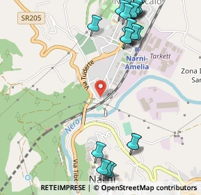 Mappa Via del Santuario, 05035 Narni TR, Italia (0.735)