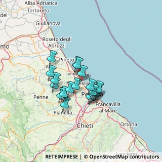Mappa Via Aldo Rossi, 65015 Montesilvano PE, Italia (10.2195)