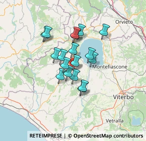 Mappa Via San Lucia Burlini, 01010 Piansano VT, Italia (9.93389)