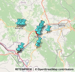 Mappa Via Senetrari, 05035 Narni TR, Italia (5.77563)