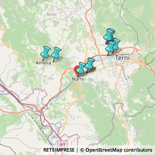 Mappa Via Senetrari, 05035 Narni TR, Italia (6.52364)