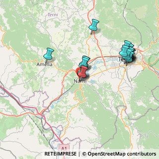 Mappa Via Senetrari, 05035 Narni TR, Italia (7.98)