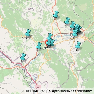 Mappa Via Senetrari, 05035 Narni TR, Italia (8.706)