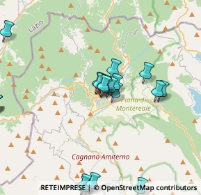 Mappa Strada Senza Nome, 67015 Montereale AQ, Italia (4.3315)