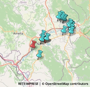 Mappa Strada delle Pretare, 05035 Narni TR, Italia (7.044)