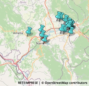Mappa Strada delle Pretare, 05035 Narni TR, Italia (8.06944)