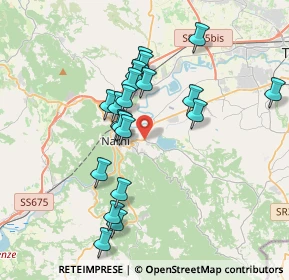 Mappa Strada delle Pretare, 05035 Narni TR, Italia (3.527)