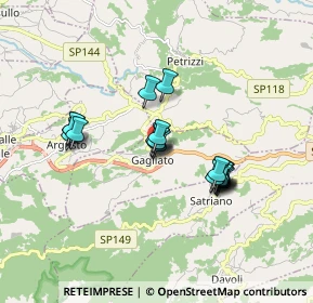Mappa SP148, 88060 Satriano CZ, Italia (1.558)
