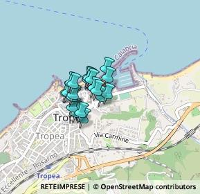 Mappa Via Baeumer E., 89861 Tropea VV, Italia (0.2555)