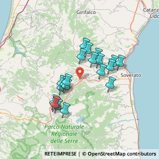 Mappa Via Francesco Spasari, 88064 Chiaravalle Centrale CZ, Italia (6.6045)