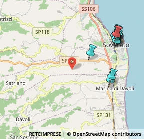 Mappa 88060 Satriano CZ, Italia (2.72154)