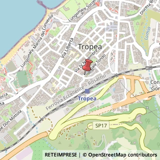 Mappa Viale Tondo, 165, 89861 Tropea, Vibo Valentia (Calabria)