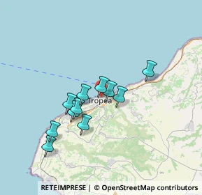 Mappa Via Montevideo, 89861 Tropea VV, Italia (3.16364)