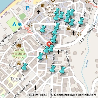 Mappa Corso Vittorio Emanuele III, 89861 Tropea VV, Italia (0.133)