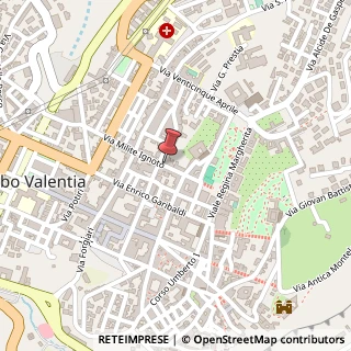 Mappa Via Milite Ignoto,  33, 89900 Vibo Valentia, Vibo Valentia (Calabria)