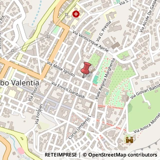 Mappa Via Milite Ignoto, 10, 89900 Vibo Valentia, Vibo Valentia (Calabria)