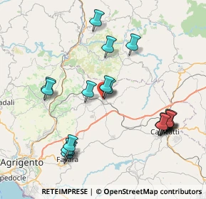 Mappa Via Celso, 92020 Racalmuto AG, Italia (9.688)