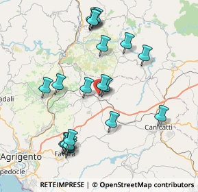 Mappa Via Celso, 92020 Racalmuto AG, Italia (9.188)