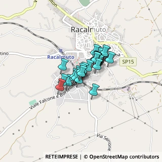 Mappa Via Sacerdote Romano, 92020 Racalmuto AG, Italia (0.24667)