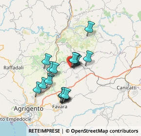 Mappa SP15, 92020 Grotte AG, Italia (6.45444)