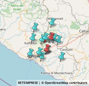 Mappa Unnamed Road, 92020 Comitini AG, Italia (9.68375)
