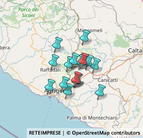 Mappa Area artigianale, 92020 Comitini AG, Italia (9.80313)