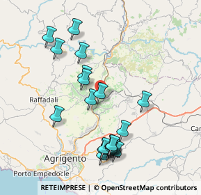 Mappa Via Vittorio Alfieri, 92020 Comitini AG, Italia (8.905)