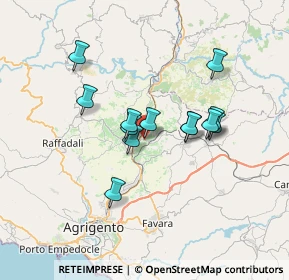 Mappa Via Vittorio Alfieri, 92020 Comitini AG, Italia (6.22692)